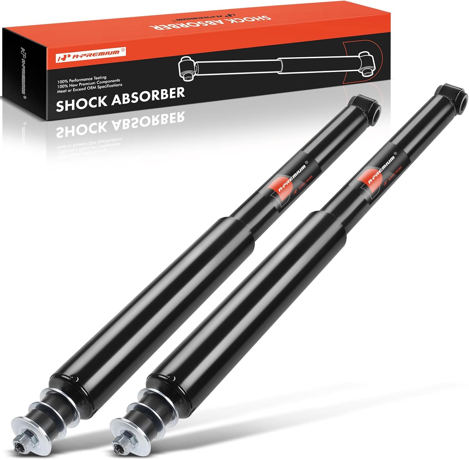 A-Premium Rear Suspension Shock Absorber Strut Assembly Compatible with Toyota RAV4 1996-2000, 2-Door, 2-PC Set