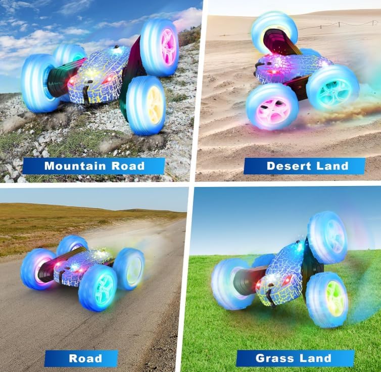 Remote Control Car, 4WD Stunt Car with 360° Flips, 2.4GHz RC Crawler Car