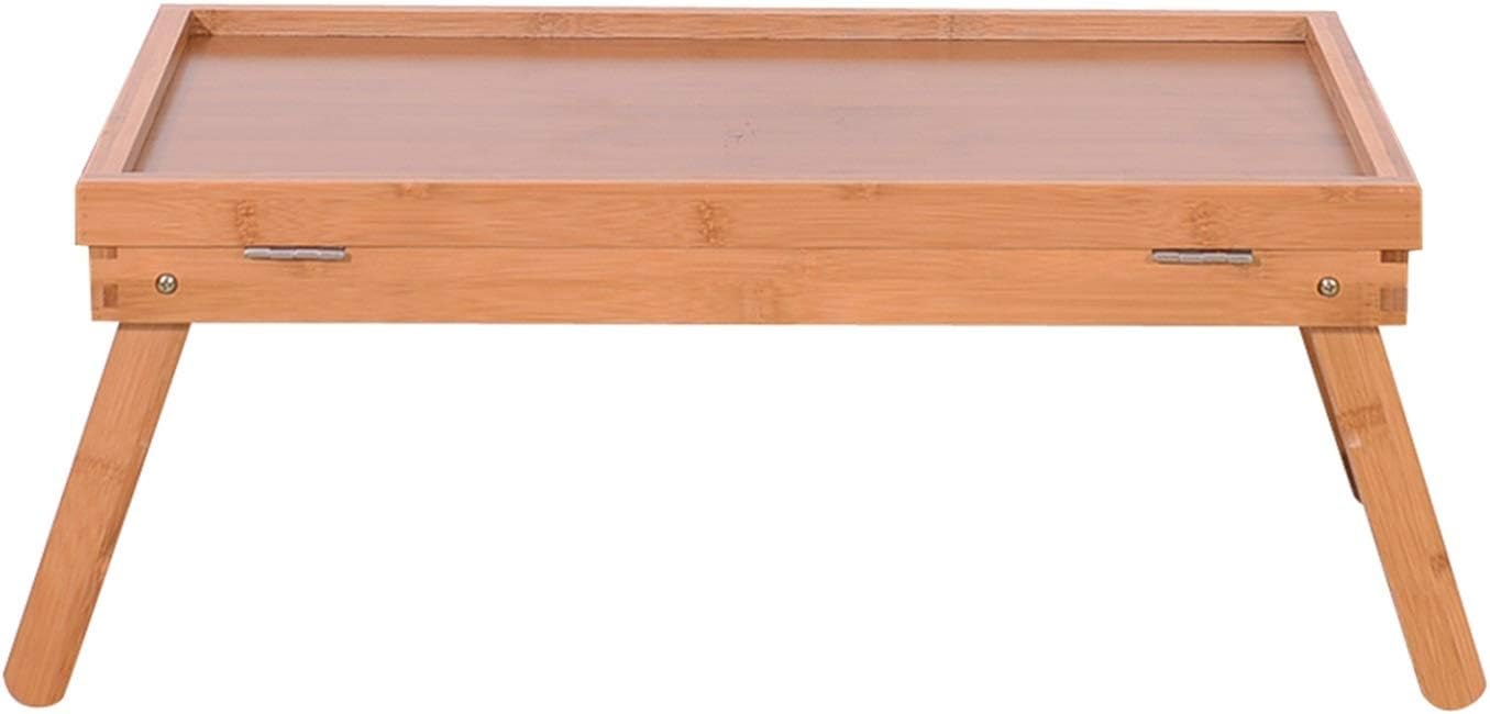 Folding Table Wooden Tabletop Adjustable Dining Table