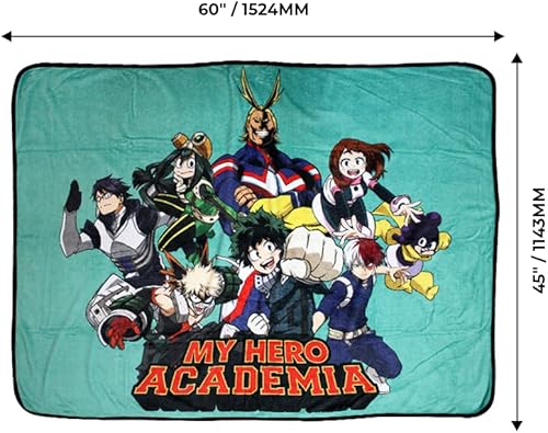 Miniatura 6 de Just Funky My Hero Academia Shoto Todoroki - Manta de forro polar, 45 x 60 pulgadas, decoración de sofá de cama, MHA, manta de anime, con licencia