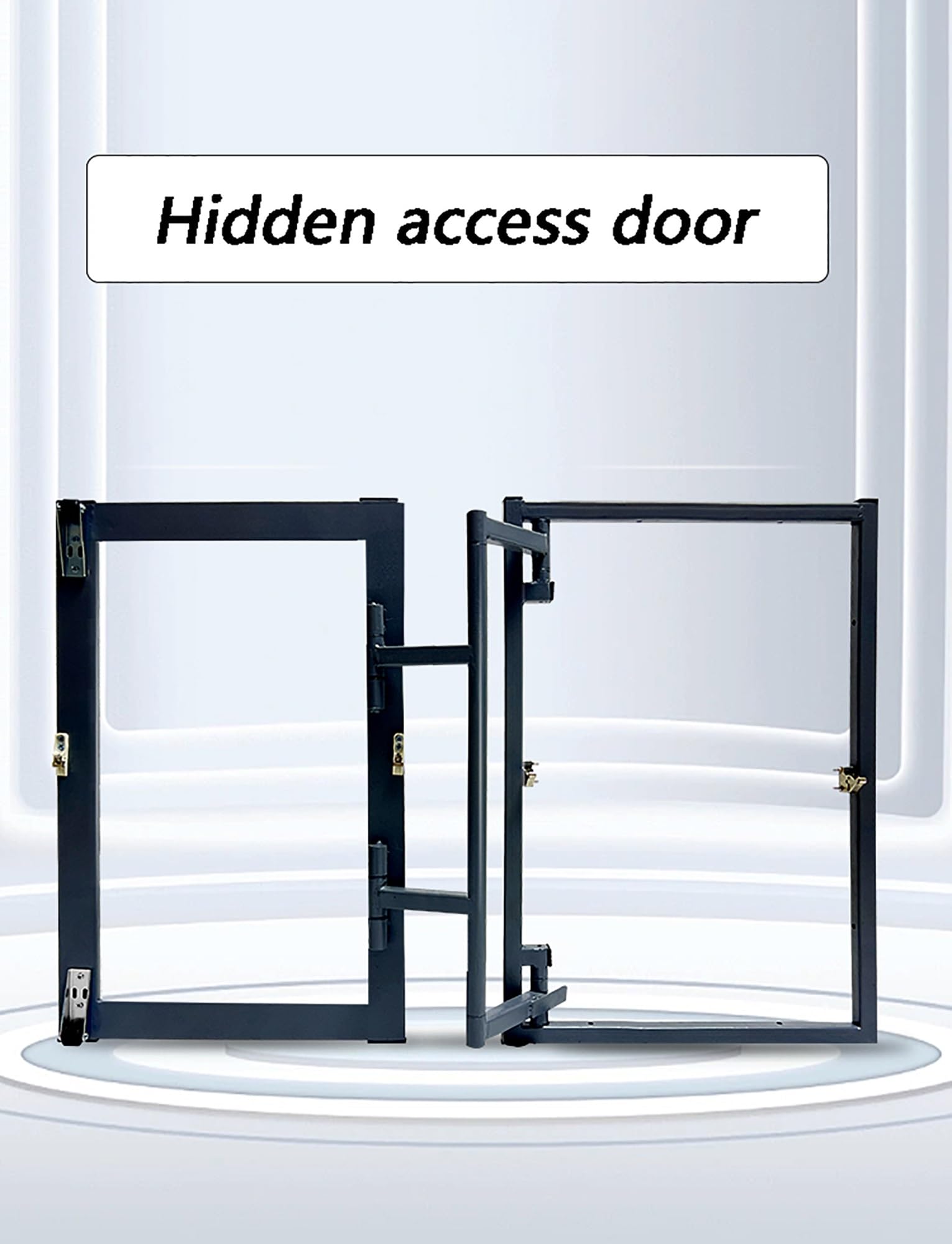 Puerta de Acceso para Azulejos - Panel Oculto a RAS para fontanería/hidrante contra Incendios - Tapa de Servicio Impermeable con bisagras inoxidables - Calefacción por Suelo Radiante y mante