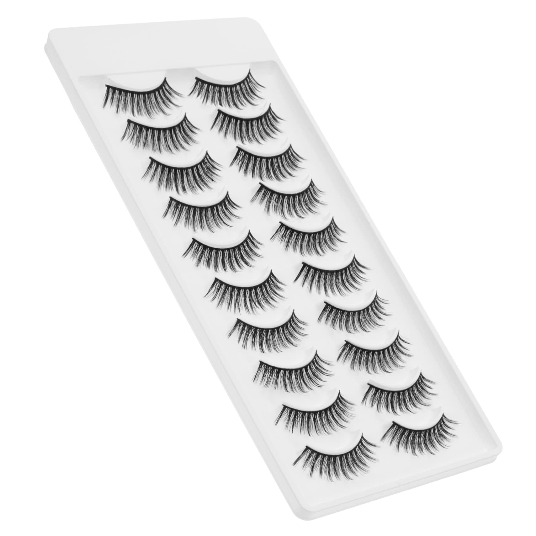 5 Juegos De Pestañas Postizas Individuales Suaves Y Naturales Para Mujer Cómodas Y Ligeras 10 Pares X 5