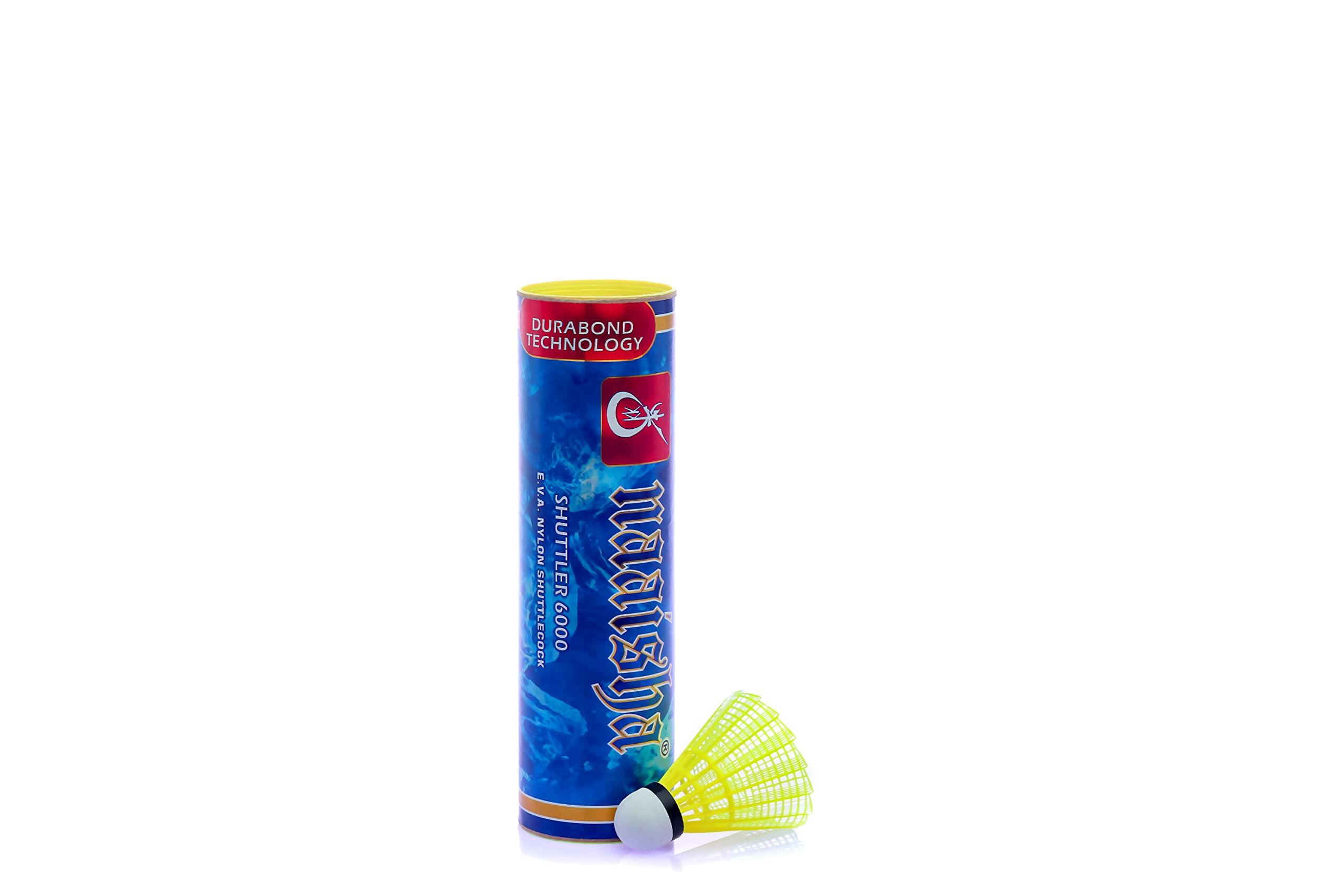 NAAISHA Shuttler 6000 Nylon Badminton Racket Bats Outdoor Indoor Training Practice Shuttlecock Pack of 6 (Yellow) (B095J2WBQT) Amazon Price History, Amazon Price Tracker