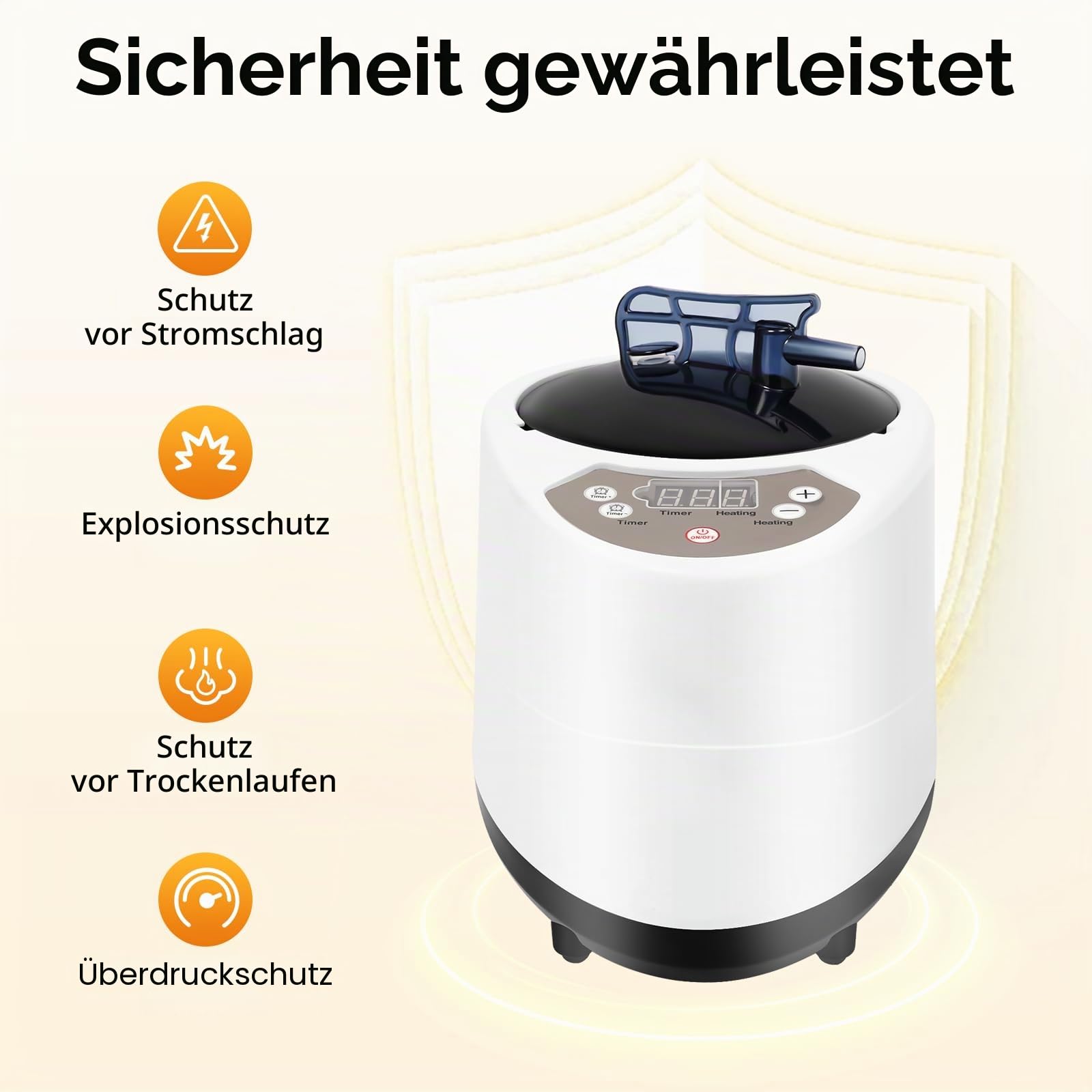 Sauna Dampferzeuger, Dampfsauna Saunadampfer, Sauna Dampferzeuger mit Fernbedienung, 1000W 3L Dampfsauna Kit, Begasungsdampfmaschine Körperentgiftung, Tragbarer Saunadampfer, für Dusch Home Bath Spa