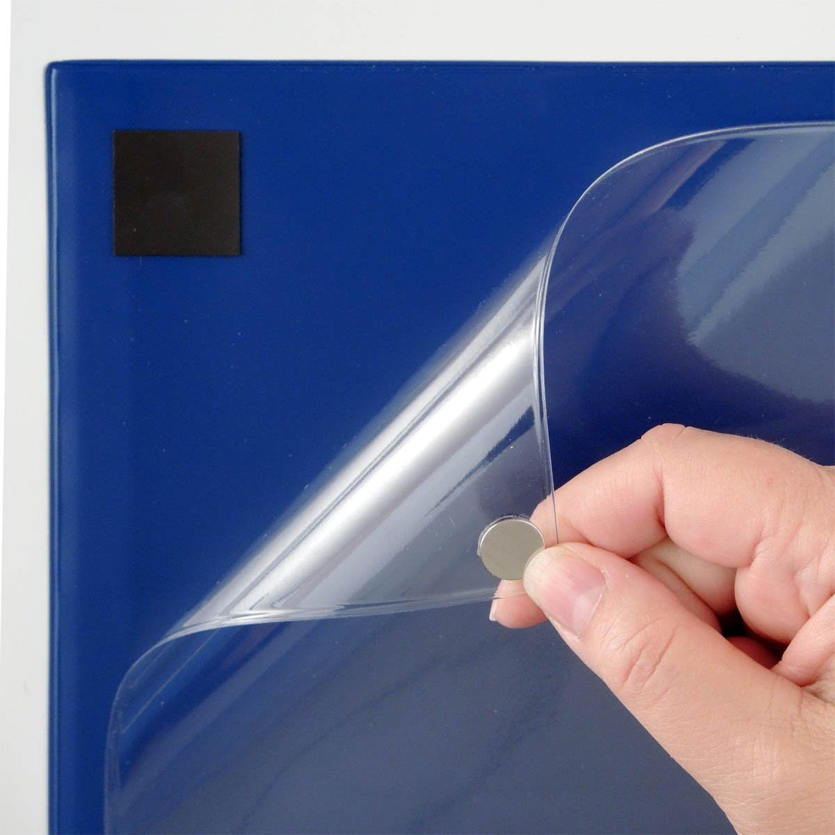 StoreSMART® Magnetic Closure Pockets - Magnetic-Back - 11" x 17" - 10-Pack - Blue - MCP3512MB-B-10