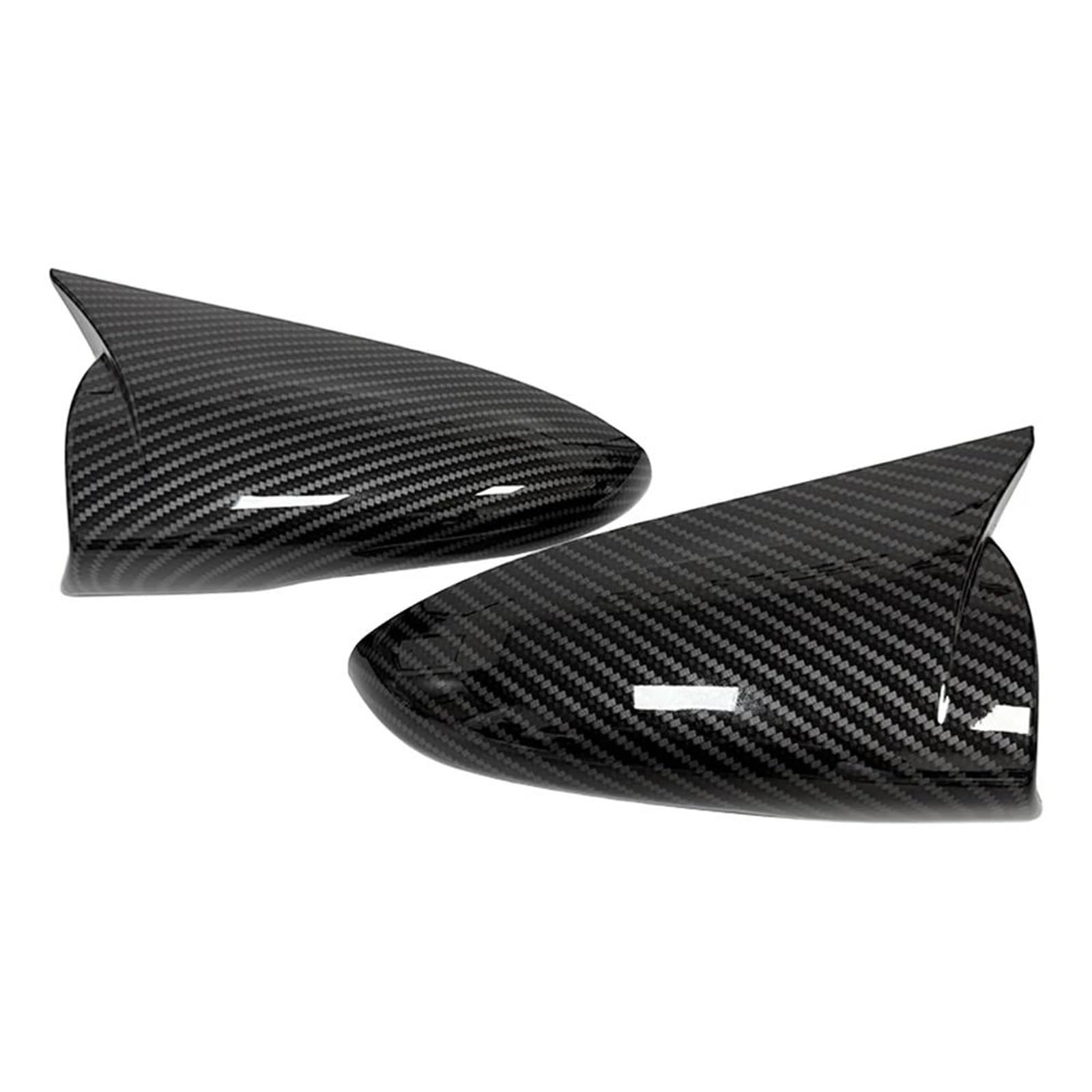 for Hyundai for LAFESTA I20 I20N for BAYON 2020-2023 ABS Car Rearview Side Mirror Cover Wing Cap Exterior Door Trim Adhesive Sticker(Carbon Look)