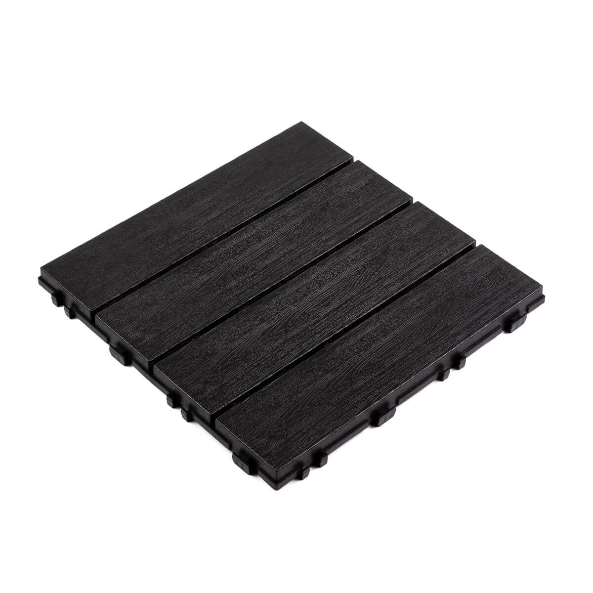 PCV Terrassenfliese Eco Anthrazit 30 x 30 x 2 cm