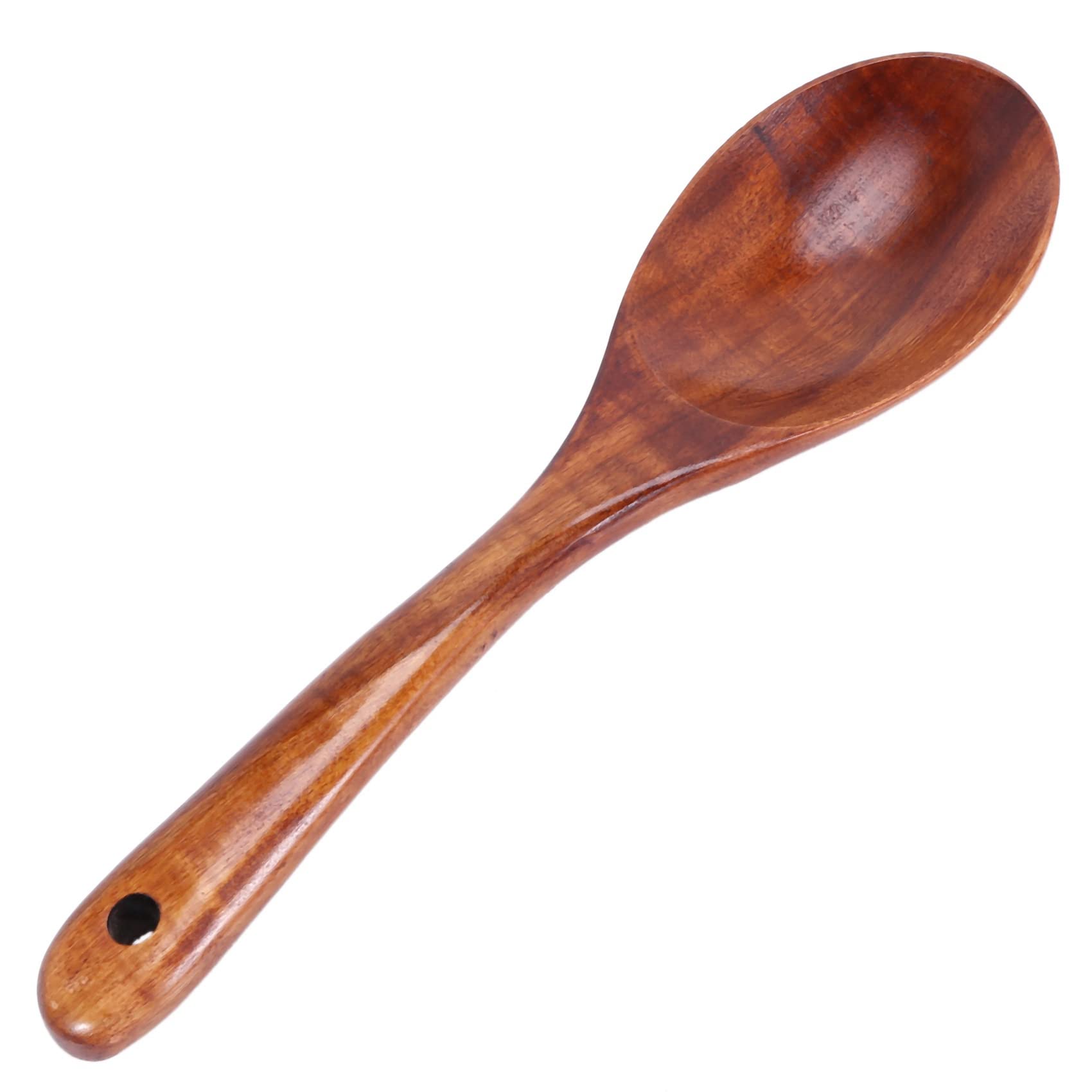 Küchenutensilien-Set, Holzlöffel zum Kochen, natürliches Teakholz, Küchenspatel-Set, inklusive 14 Stück