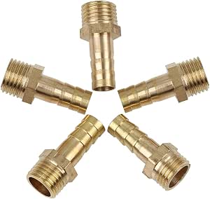 49-teiliges Messing-Schlauchfitting-Set – Mit Widerhaken, NPT-Gewinde, Spleißern, T-Stücken & Schellen