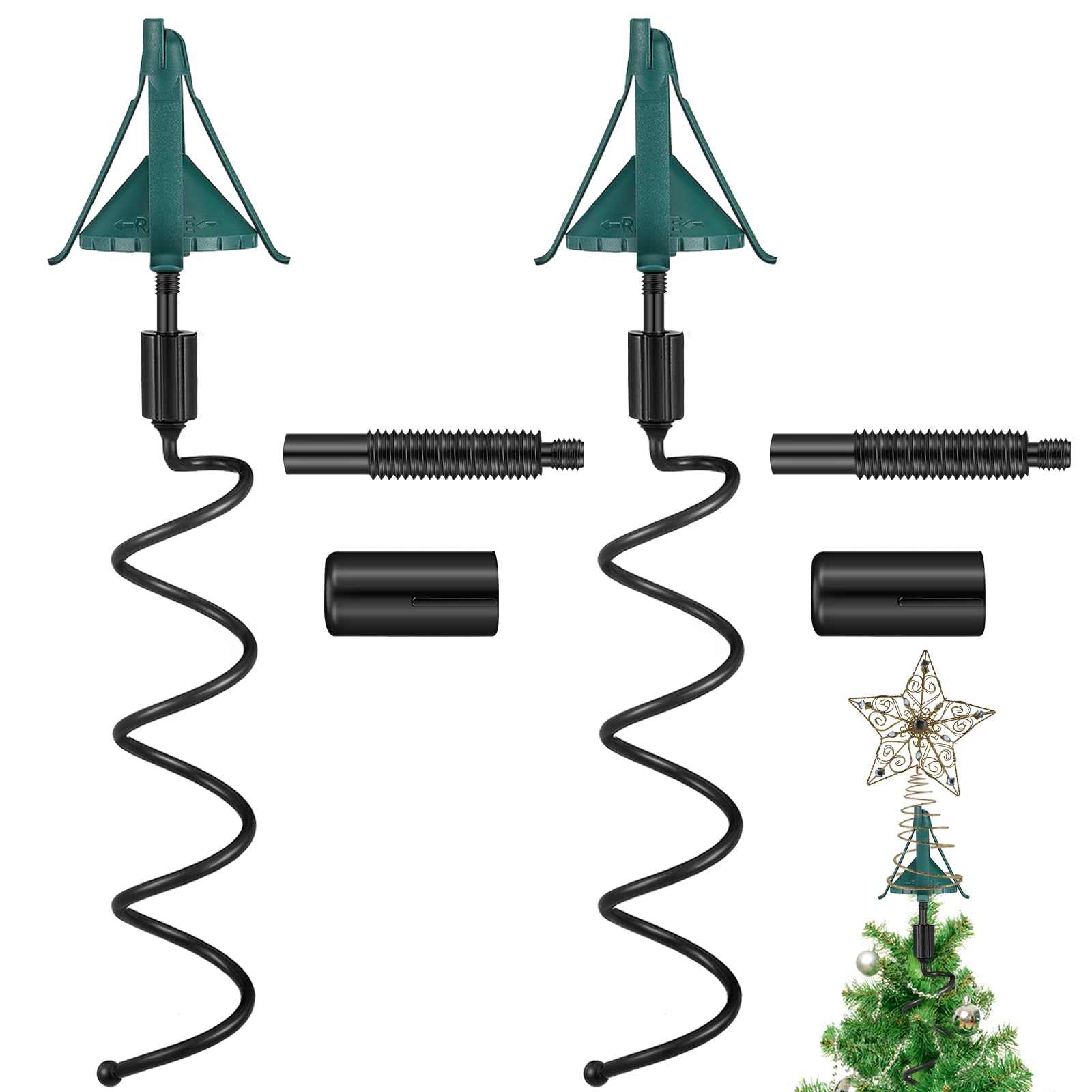 Soportes universales para árbol de Navidad con fijación ajustable estable Hiboom