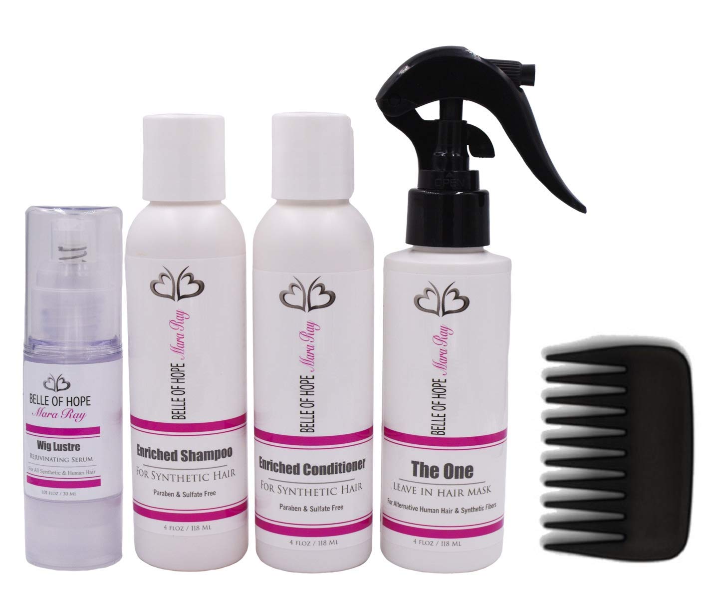 Mara Ray Travel Size Enriched Luxury Synthetic Wig Care 5pc Kit