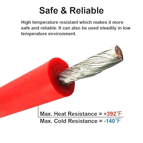 Miniatura 5 de Carrete de alambre de silicona de calibre 16 de 50 pies, ultra flexible de alta temperatura, 200 grados C, 600 V, 16 AWG, alambre trenzado con 252