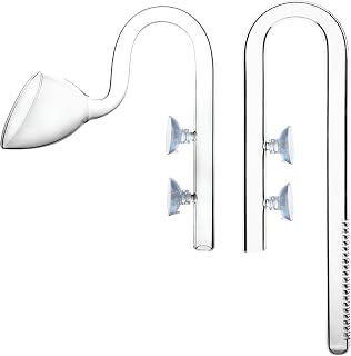 Plant Aquarium Glass 17mm Lily Pipe Inflow and Lily Pipe Outflow for 16/22mm Tube
