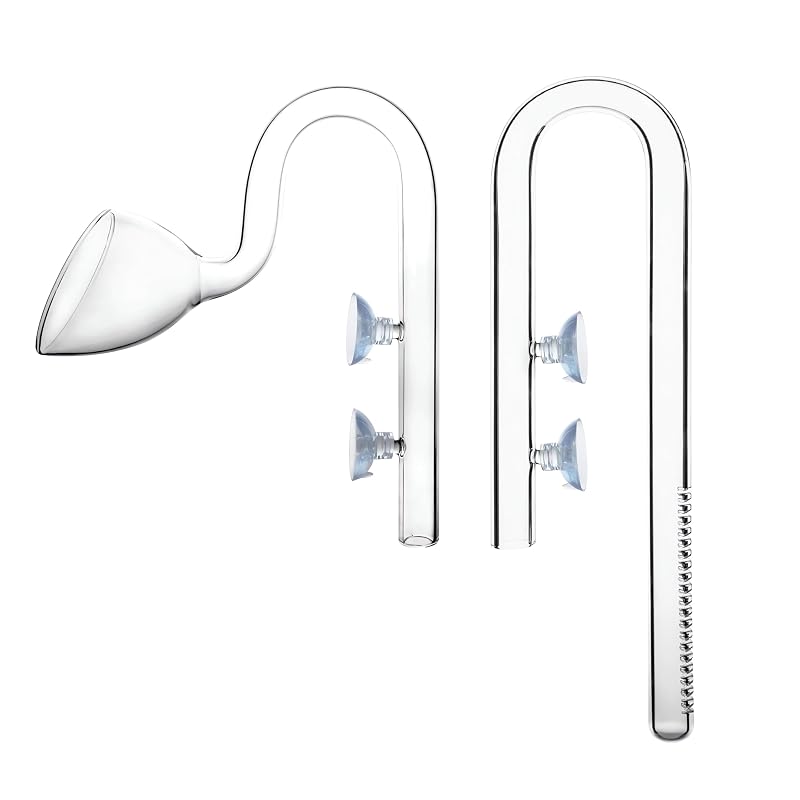Conjunto Lily Pipe de Vidro para Entrada e Saída de Aquário JARDLI 20 mm para Tubulação de 19/25 mm