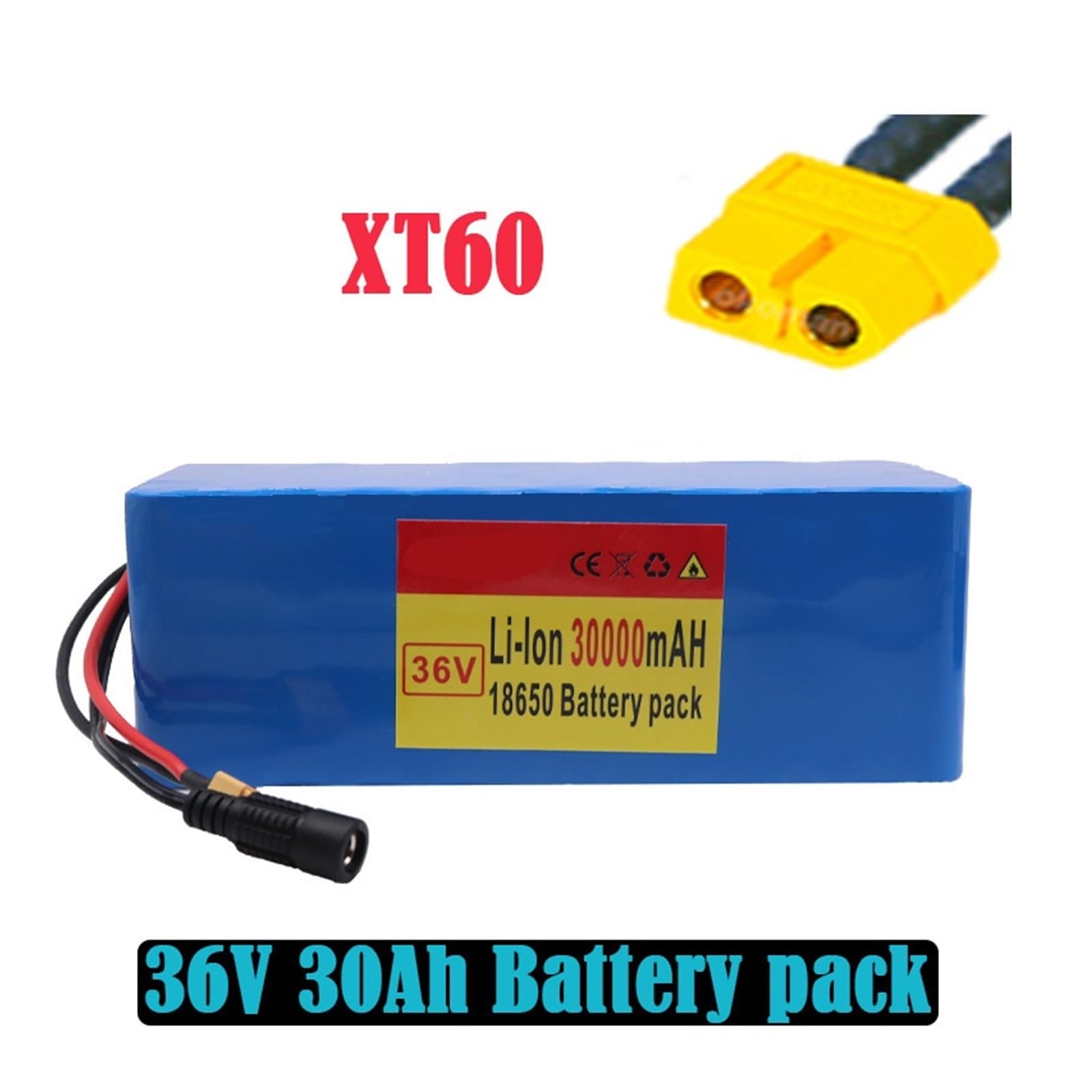 18650 lithium battery 36V10S4P 42V100Ah electric vehicle power lithium battery booster lithium battery(10S4P30000T+car)