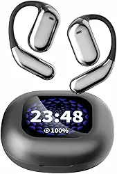 Fones de ouvido de tradução de IA sem fio de alta precisão - Tradutor em tempo real de 144 idiomas com tela LCD sensível ao toque, ideal para viagens, negócios e escritório, compatível com Android