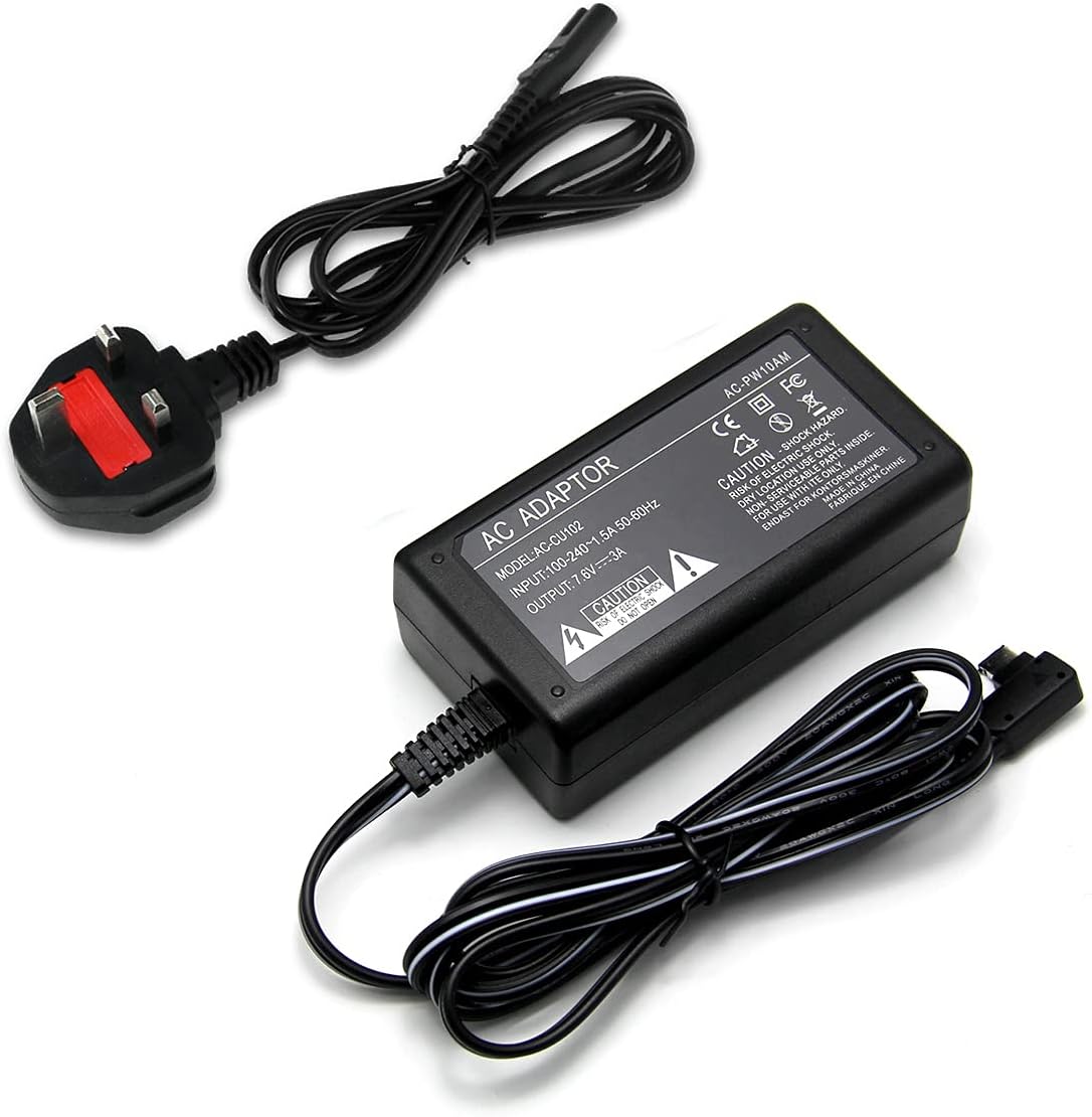 Glorich AC-PW10AM ACPW10AM Replacement AC Power Adapter for Sony Alpha SLT-A57, A77, A99, DSLR-A100, A200, A230, A290, A300, A330, A350, A380, A390, A450, A500, A550, A580, A700, A850, A900 Cameras