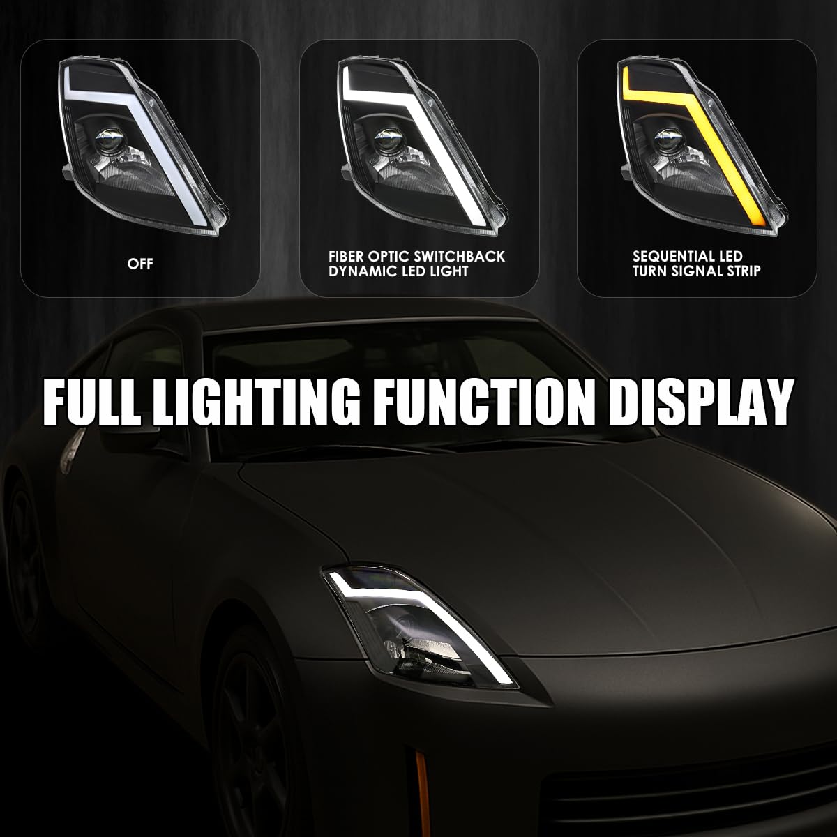 Amazon.com: SPEC-D TUNING Black Sequential Switchback Projector