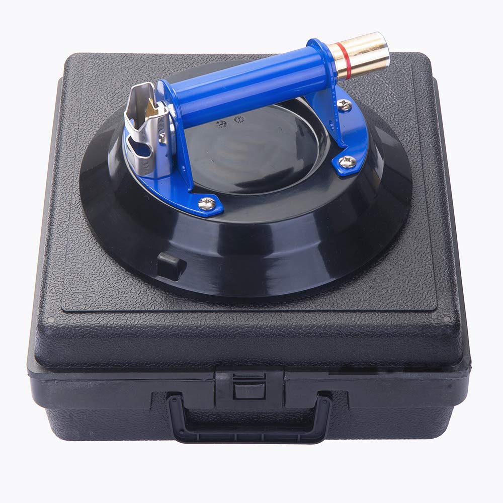 IMT (25cm Concave Pads) - 25cm Glass Suction Cup Concave Pad, Glass Lifter with Metal Handle, Heavy Duty Vacuum Lifter for Curved Automotive Windshields and Plate Glass & Granite Lifting