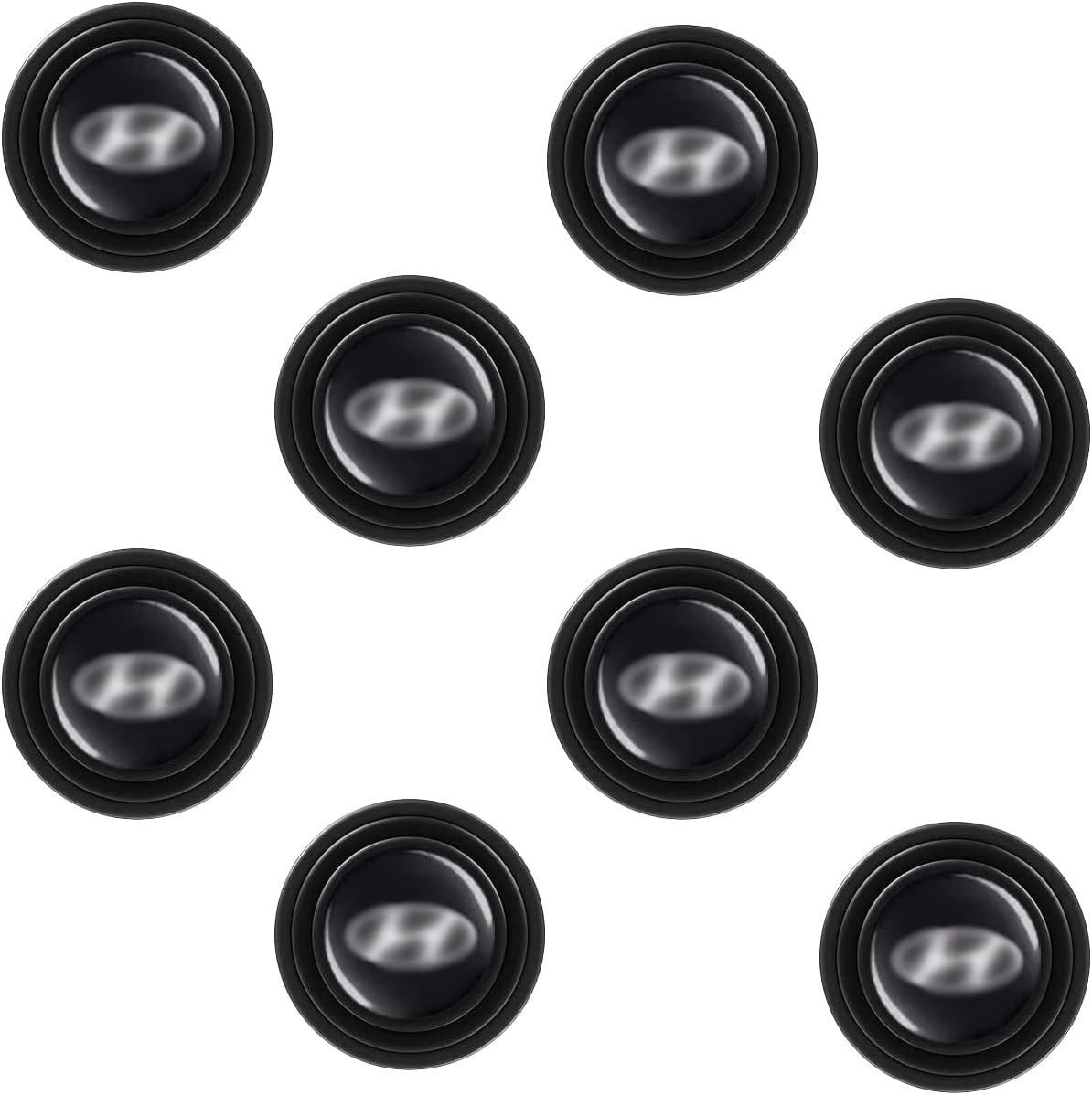 BRAINLE 8Pcs Rubber Shock Absorber for Car Door Protection Guard Durable Pad Compatible For Exter, Creta, Venue, Verna, i10, i20, Aura, Alcazar, Tucson, Santro, Kona, SantaFe, Ioniq, Getz, Accent, Eon