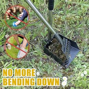 3 Pcs Pooper Scooper Metal Tray Rake and Spade Set with Long Handle Sturdy Dog Pooper Scooper Multifunctional Poop Scoop for Pet Waste Removal on Grass Dirt and Gravel  Cucciolini Doodles 3 pcs pooper scooper metal tray rake and spade set with long handle sturdy dog pooper scooper multifunctional poop scoop for pet waste removal on grass dirt and gravel   cucciolini doodles