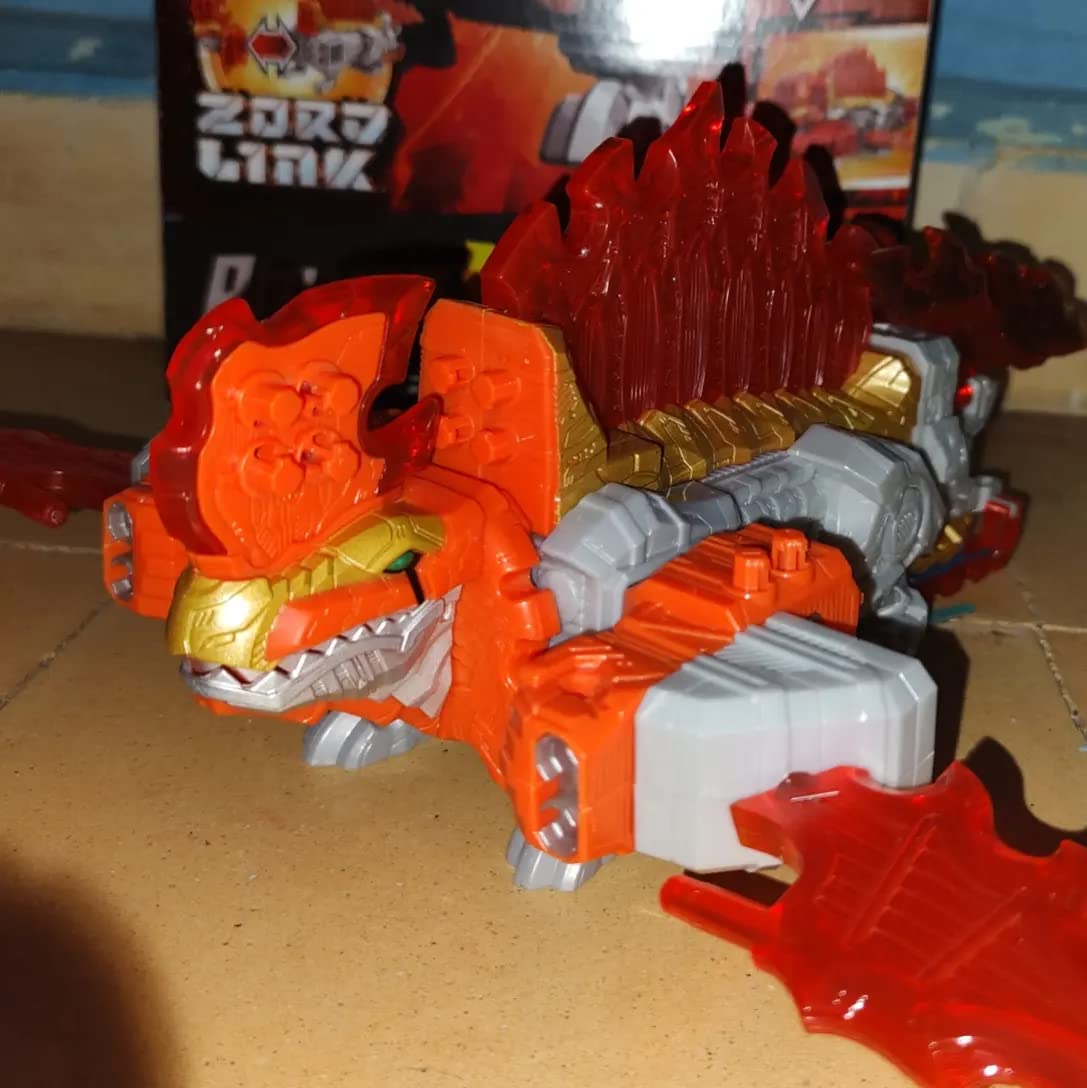 Power Rangers Dino Fury Dimetro Zord Orange Action Figure Toy Part of ...
