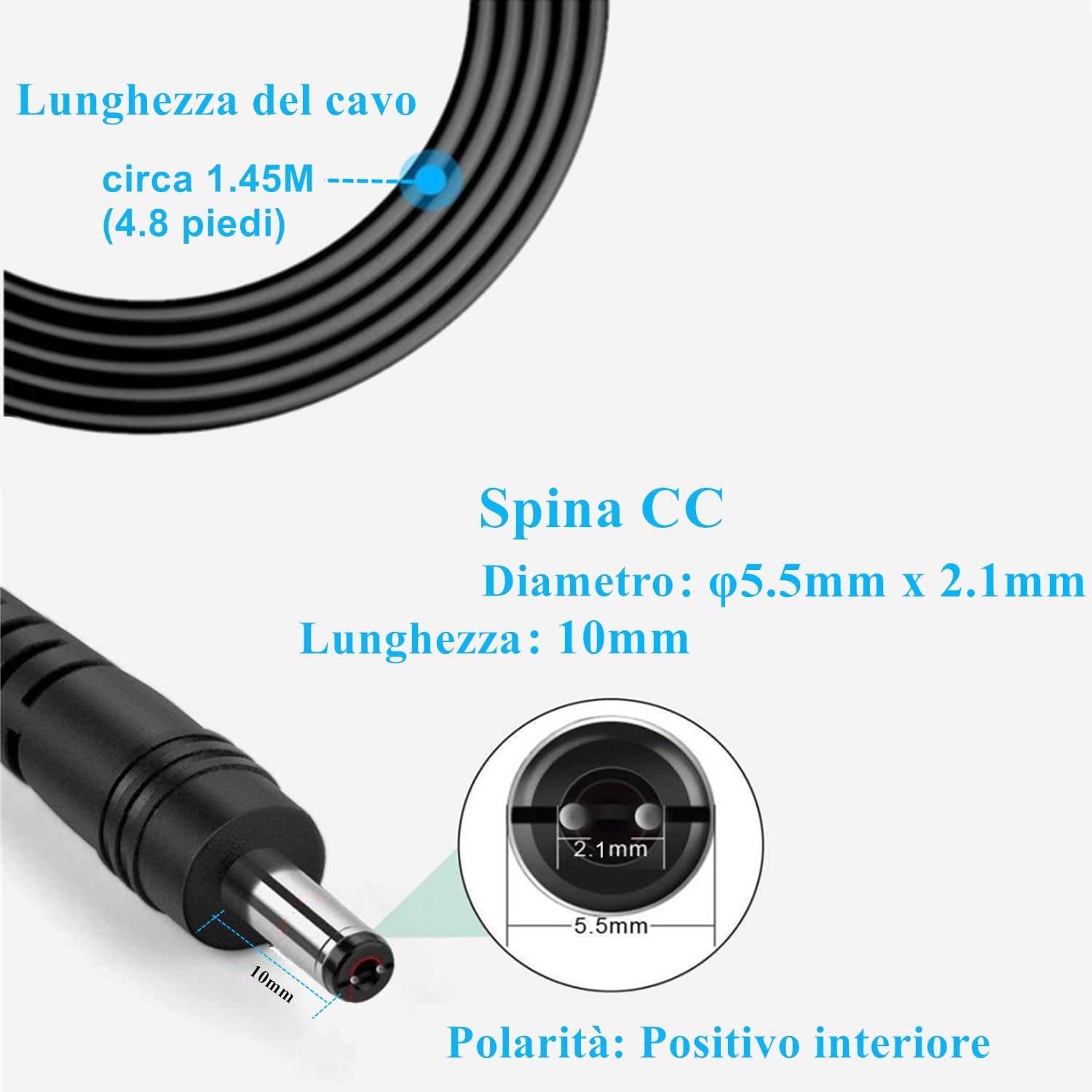 Alimentatore AC 12V 2A AC220V 230V DC12V con 8 adattatori spina Caricabatteria 500mA 1000mA 1500mA 2000mA AC-DC