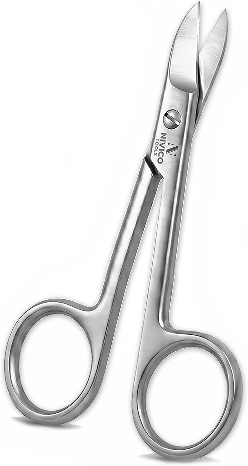 Premium Toenail Scissors – Heavy-Duty Stainless Steel Podiatry Shears for Thick & Ingrown Nails – 10.5cm Curved Pedicure Trimmer with Adjustable Tension & Ergonomic Grip