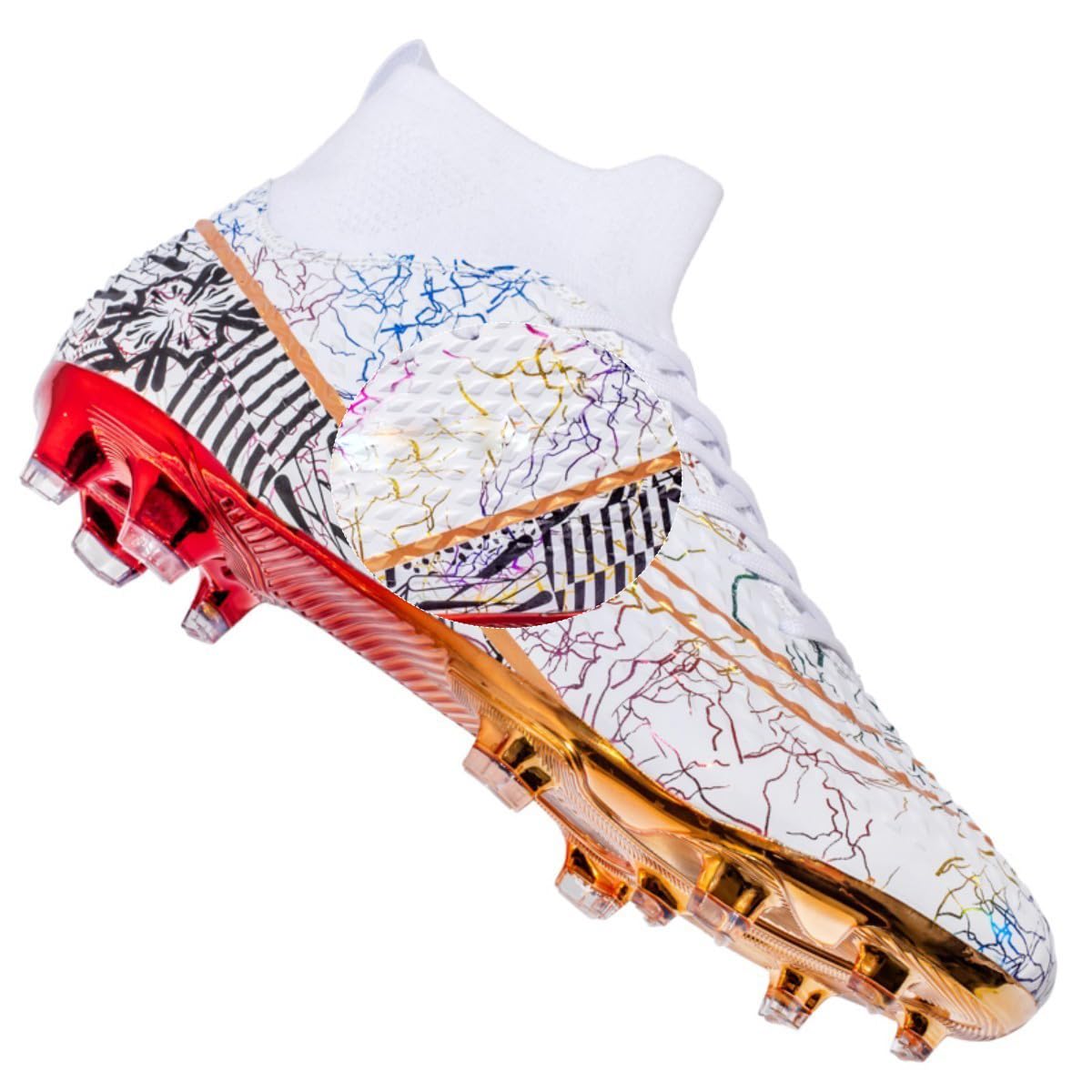 HESBITEULMen Soccer Cleats Women Indoor Outdoor Unisex Football Shoes Adult Ankle Boots
