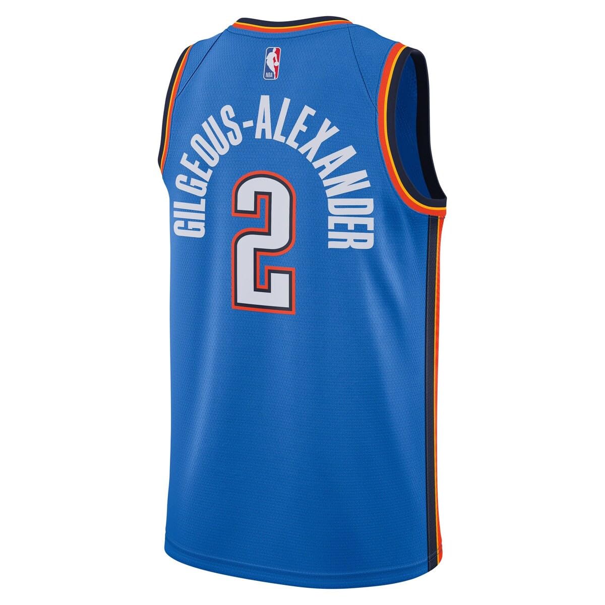 Shai Gilgeous-Alexander Oklahoma City Thunder NBA - Camiseta para niños y jóvenes, 8-20, edición azul con icono
