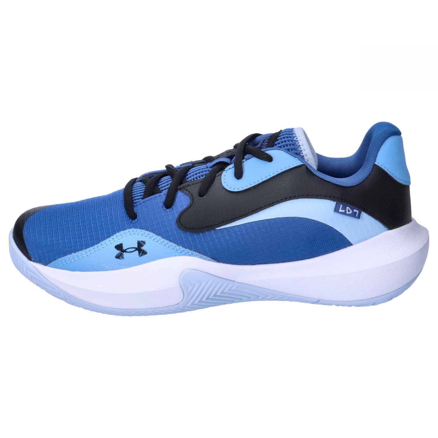 Under Armour Unisex Lockdown 7 Low, (401) Tech Blue/Nimbus Blue/Black, 12.5, US