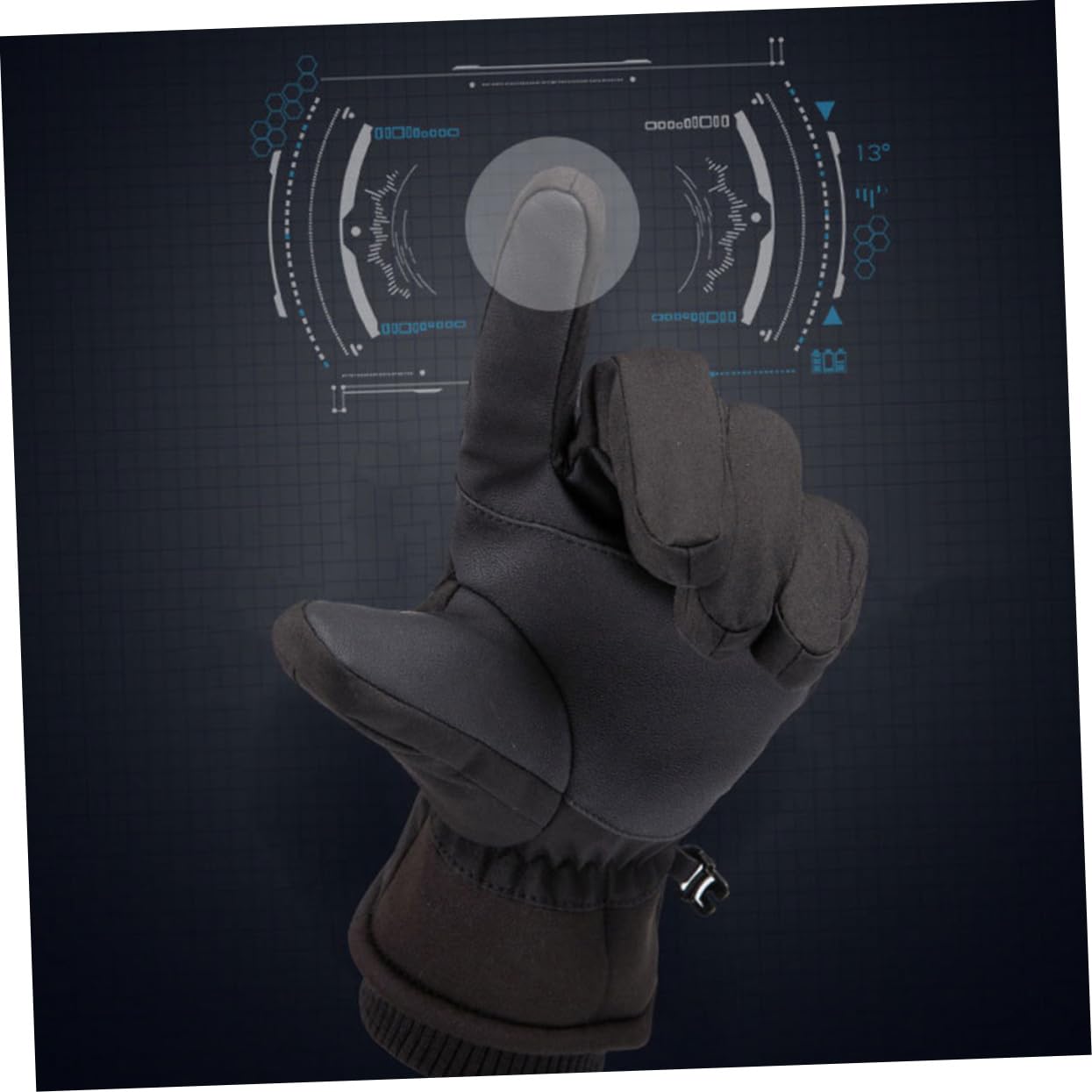 SUPVOX 1 Par De Guantes Guantes De Esquí De Snowboard para Hombre De Snowboard De Cuero para Hombres De Invierno Orejeras para Hombres Guante De Pesca