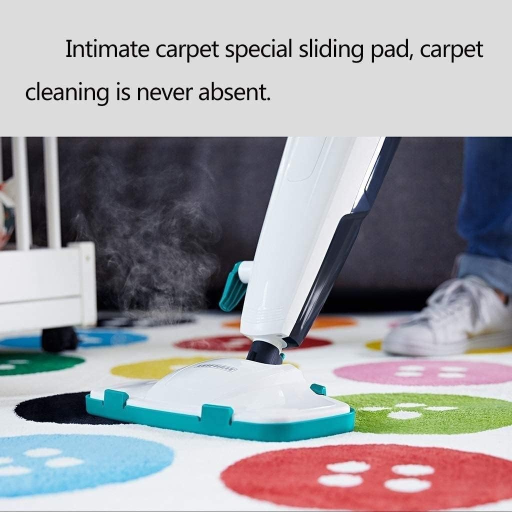 Vacuum and Steam Mop All in One Compact Bagless Wet-Dry Vacuum Cleaner with HEPA Filtration Cord Rewind and Comfort Handle Steam Upright Vac for Hardwood Tile Floors Home and Office