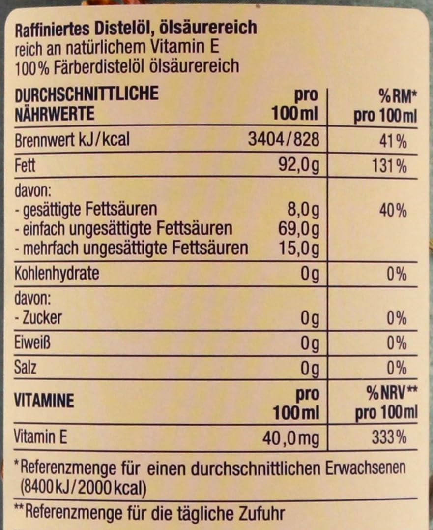 Herzstücke Distelöl, 12er Pack (12 x 750ml)
