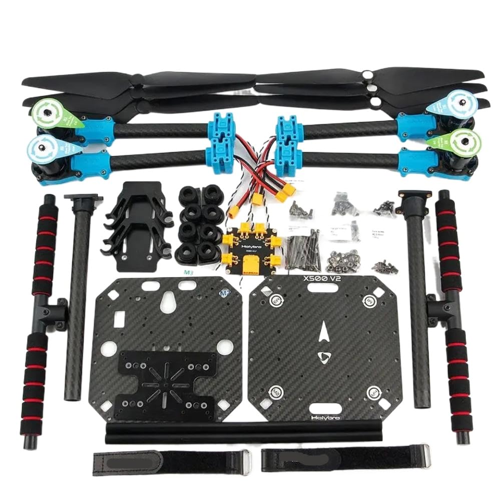 Kit telaio drone FPV compatibile con - X500 V2 interasse 500mm fibra di carbonio ARF con motore brushless 2216 KV920 BLHeli S 20A ESC 1045 elica(X500 V2 ARF Kit)