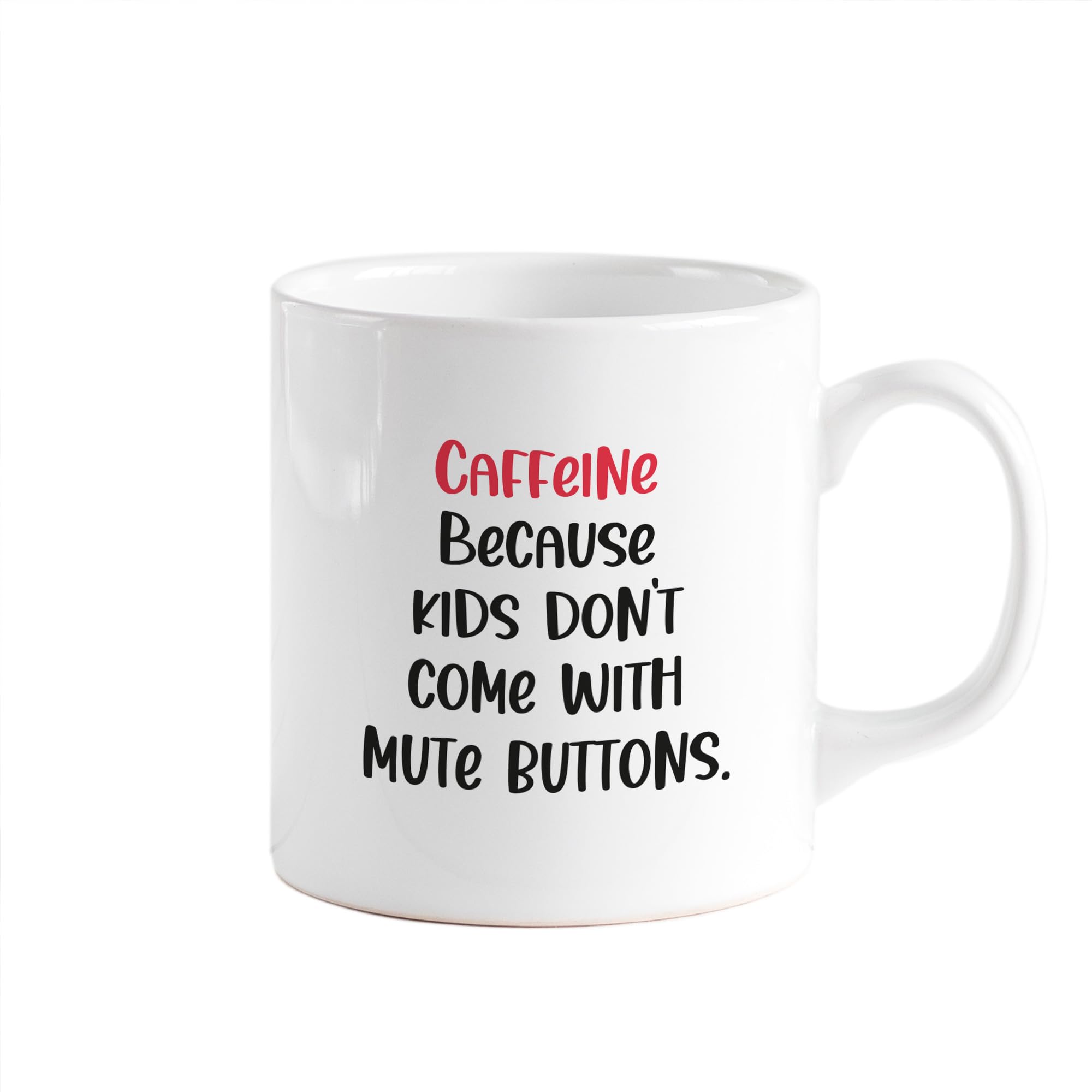 Funny Parents Mug Caffeine Fix Gift for Mum Dad Mother’s Day Father's Day Present Coffee Lover Cup Parenting Humour Christmas Birthday New