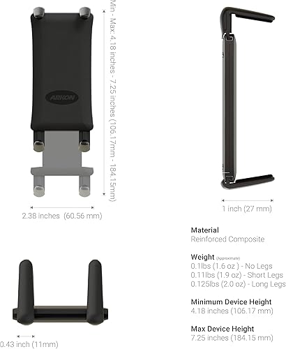Miniatura 4 de ARKON Mounts - Soporte de teléfono para manillar de bicicleta para iPhone 7 6S 6 Plus 7 6S 6 Galaxy Note 5 4 Galaxy S7 S6