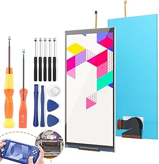 YWLRONG for Nintendo Switch Lite Screen Replacement for Switch Lite LCD Display Screen Assembly with Tools (Not Included Touch Digitizer)
