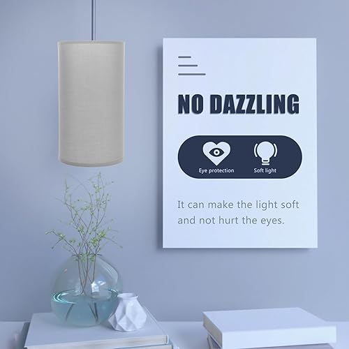 Vista 5 de Homoyoyo Decoración versátil 2 unids lino mesa pantalla lámpara cubierta cubierta tela pequeña pantalla reemplazo