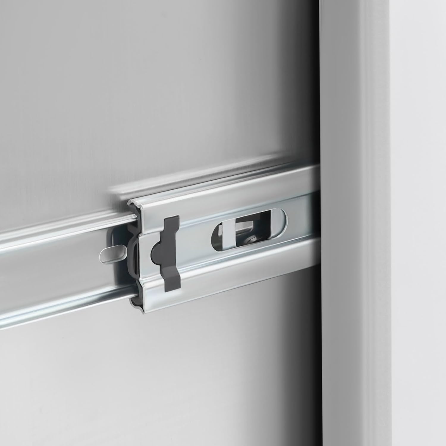 Outdoor Kitchen Drawers,2-Drawer Stainless Steel Kitchen Storage Cabinet w/Silent Slides,Under Cabinet Pull Out Drawer for Indoor/Outdoor, Patio Grill Station Use