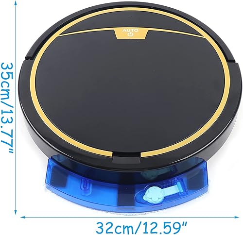 Miniatura 3 de EseMiee Combo de aspiradora y trapeador, robot aspirador 2 en 1 con tanque de agua y cubo de basura, succión fuerte de 2800 Pa, autocarga,