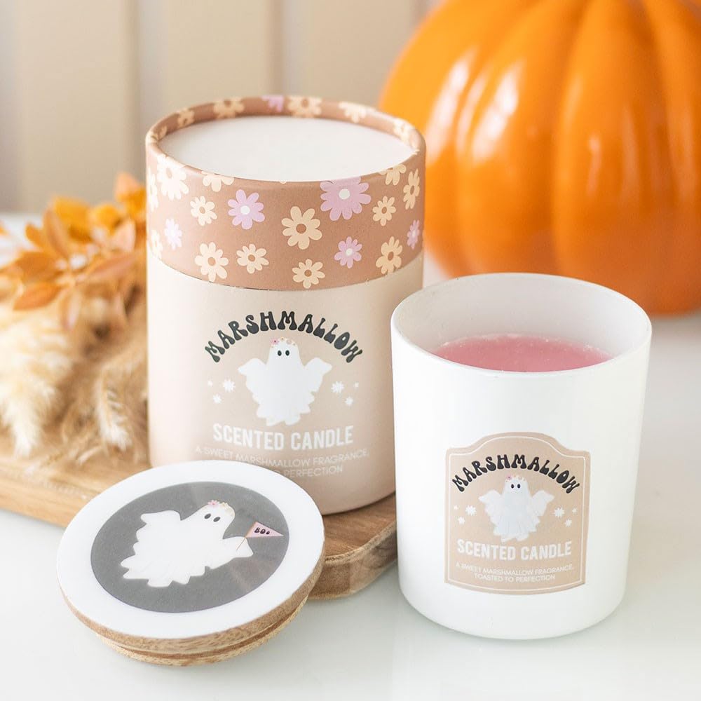 Quitting Hollywood Multicoloured Ghost Toasted Marshmallow Candle