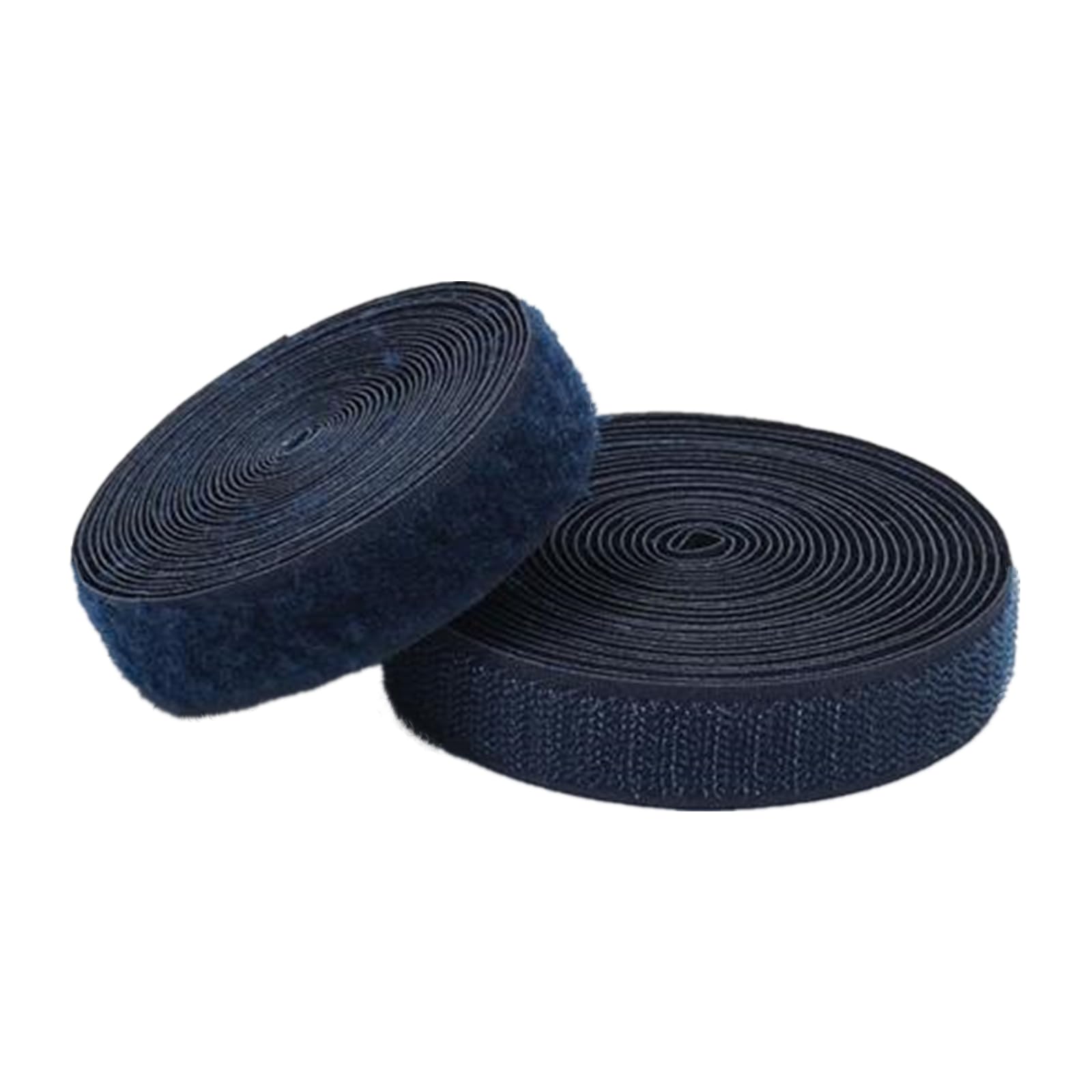 25mm Width Navy Blue Sew On Hook and Loop Tape Non-Adhesive Back Nylon Sewing Fastener Strips Interlocking Fabric Tape for Clothing Shoes Backpacks DIY Project