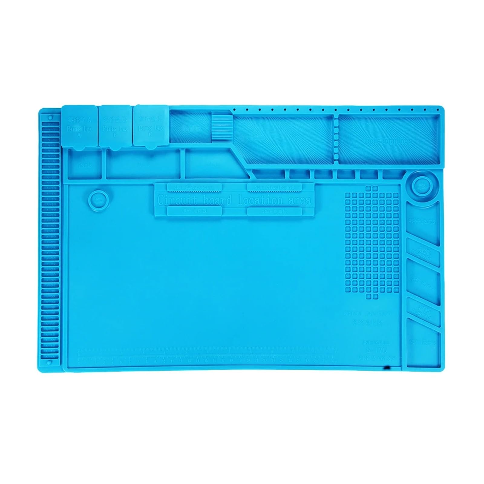tappeti da lavoro per saldatura S-170 Tappetino da lavoro for isolamento termico 480x318mm Tappetino da scrivania in silicone resistente al calore Strumento di riparazione della piattaforma di saldatu