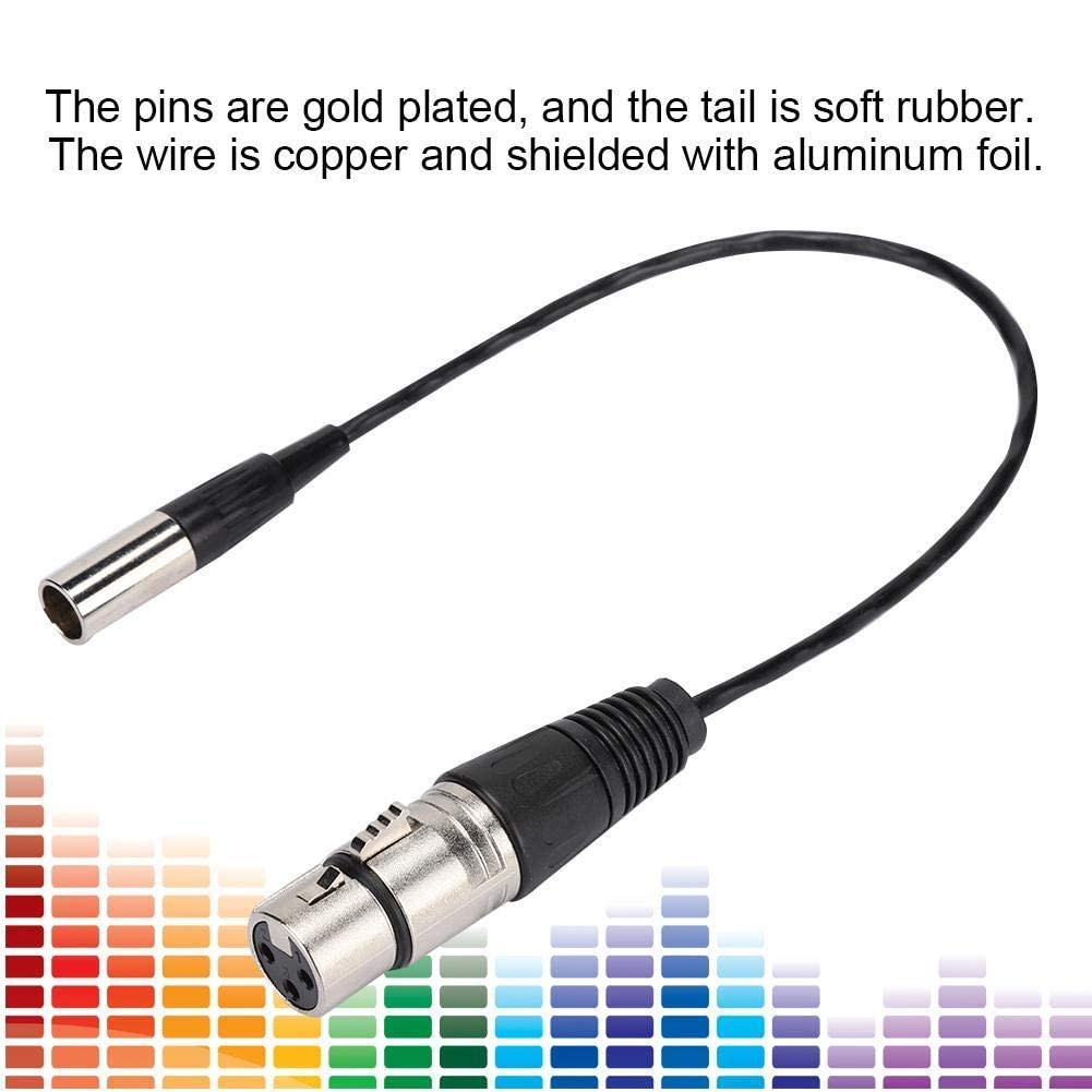 Kabel audio, stop cynku mini XLR 3-pinowy męski na XLR 3-pinowy żeński folia aluminiowa ekranowany przewód miedziany kabel audio