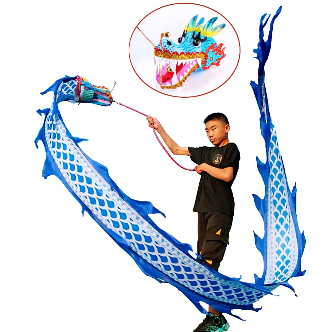 Amazon.com: 6.5 FT Lightweight Celadon Blue Dragon Poi with 200g