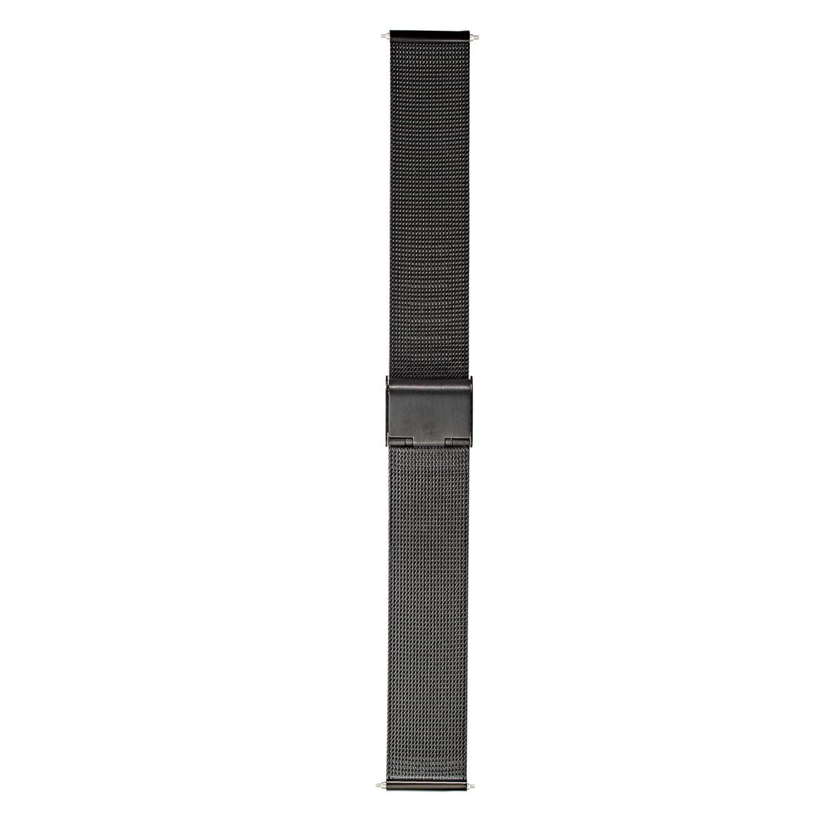 Morellato A02X0549591 Easy Click Estia Unisex Bracelet in Milanese Mesh Steel, Black, 16mm, Milanese Jersey