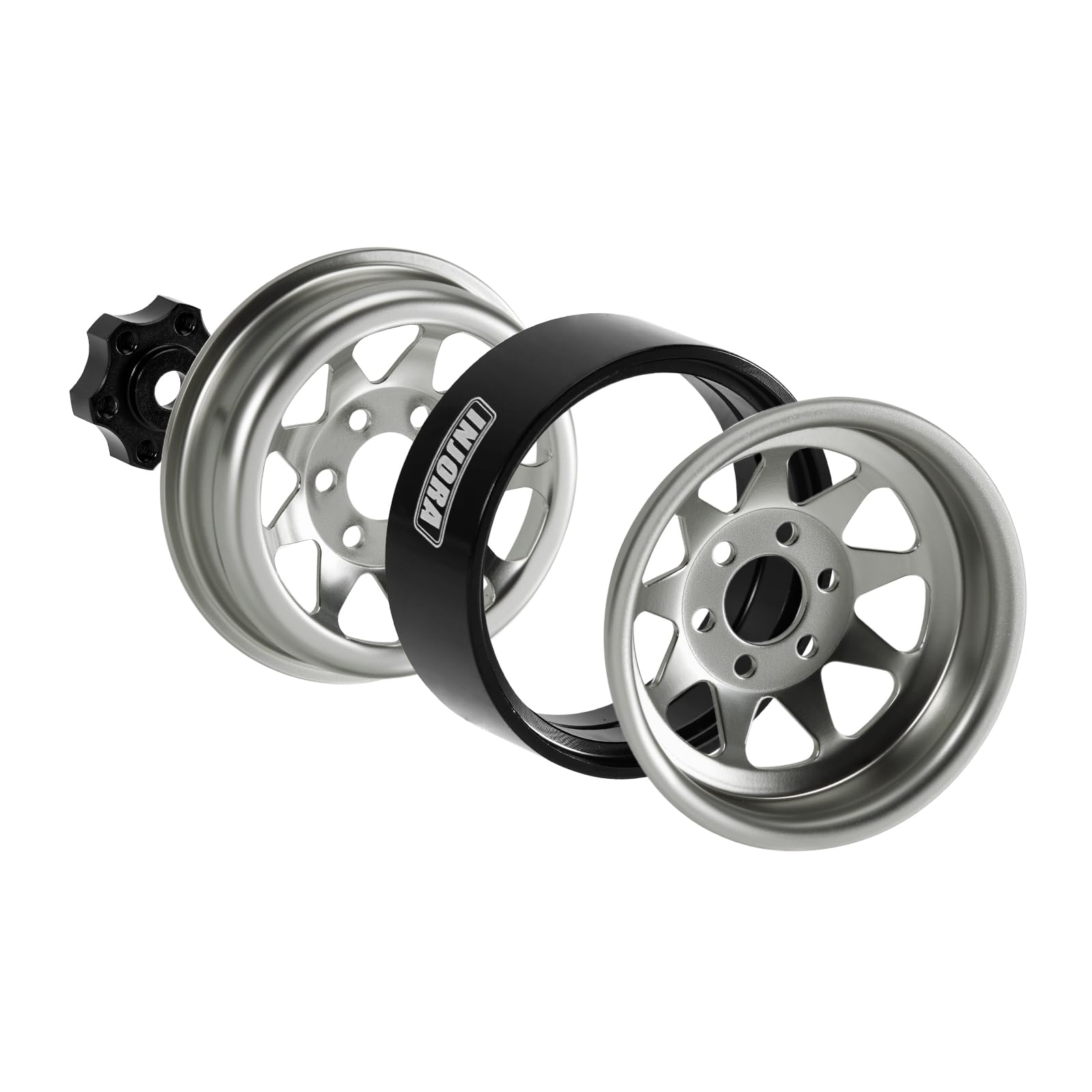 INJORA Jantes Beadlock 1.3" Déport -4,05mm /24 1/18 RC Crawler