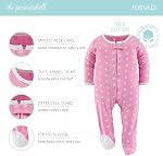 The Peanutshell Bébé fille dormante, dormir et jouer à pied bébé pyjama pour les filles, bébé Pjs, nouveau-né, 0-3, 3-6, 6-9 mois
