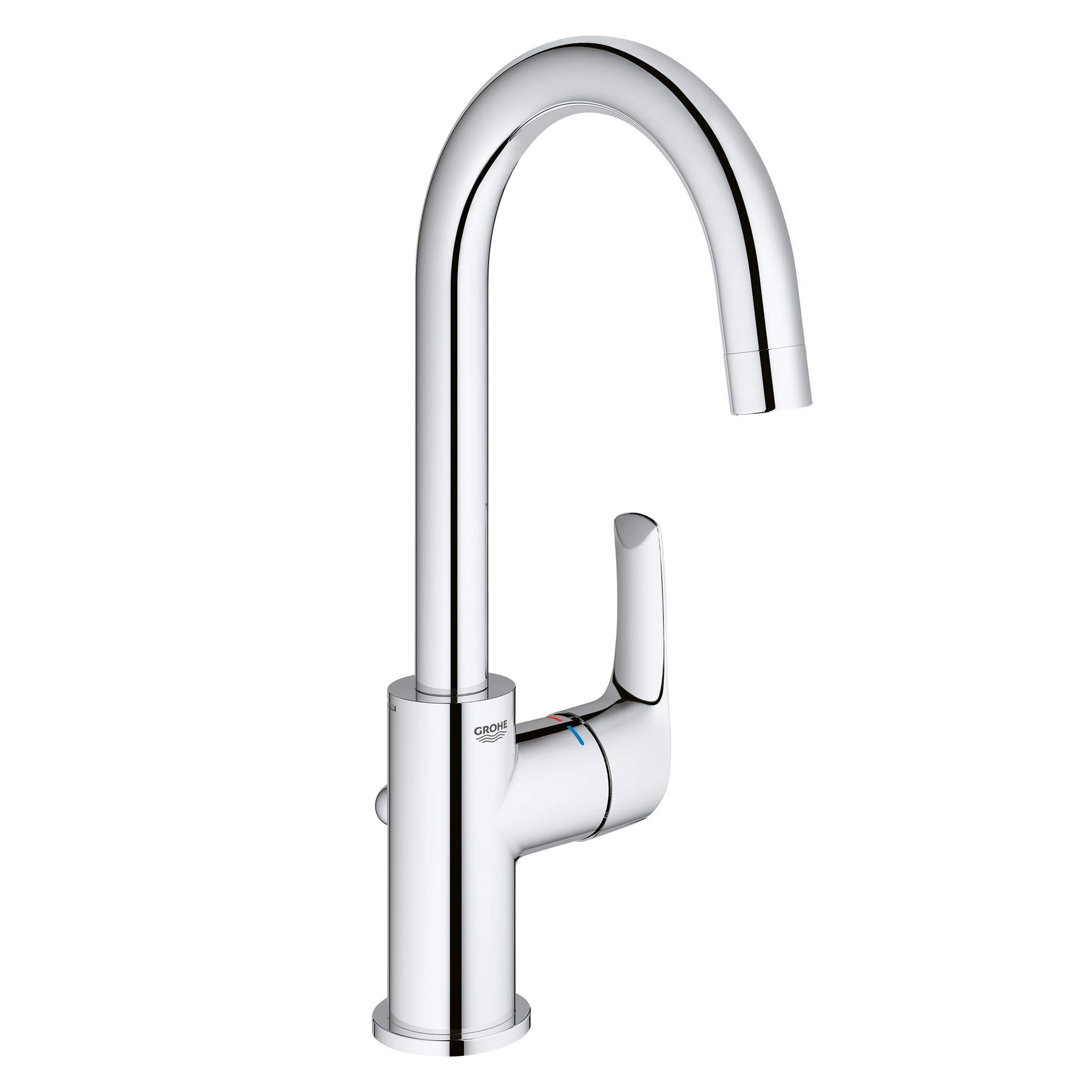 GROHE Eurosmart - Einhand- Waschtischarmatur (wassersparend, L-Size, Schwenkbereich 360°), chrom, 23537002